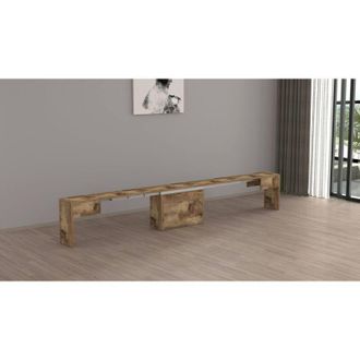 Dmora Banco Yutu, Asiento Para Mesa De Comedor, Banco Individual Extensible, 290x25h45 Cm, Arce - Dmora