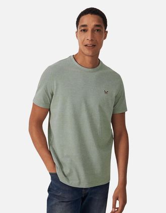 Crew Clothing Mens Crew Clothing Mens Oxford T-Shirt - Tan - Size: 42