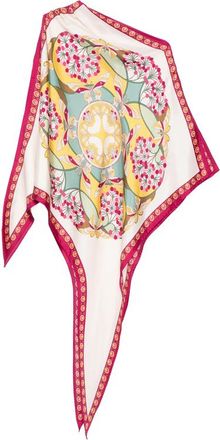 La DoubleJ Graphic-print Silk Shawl