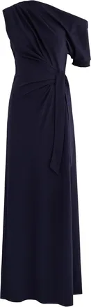 Diane Von Fürstenberg Diane Von Furstenberg Avi Wrap-effect Jersey Maxi Dress - Dark Navy - S (UK8-10 / S)
