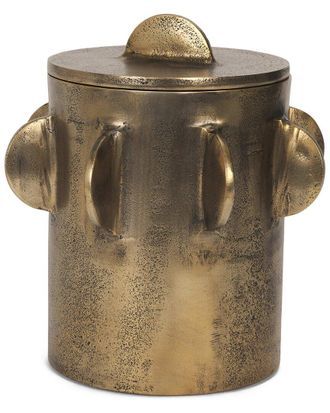 Mercana Deacon Large Antiqued Metal Canister