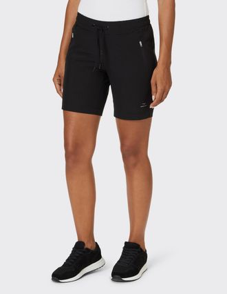 Venice Beach Trainingsshorts VENICE BEACH SHORTS SHELBY, Damen, Gr. XXL (46), N-Gr, schwarz, Obermaterial: 90% Polyester, 10% Elasthan, Hosen Trainingsshorts