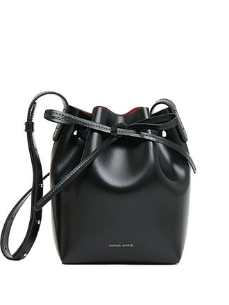 Mansur Gavriel mini leather bucket bag - women - Polyurethane/Calf Leather - One Size - Black