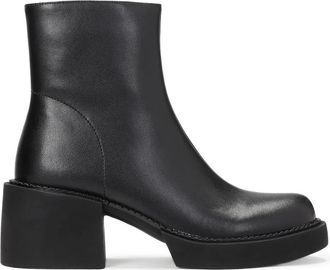 Kazar Dames zwarte booties - Dames - Laarzen met Hak - Zwart - 37 EU - Leer - Schoenen