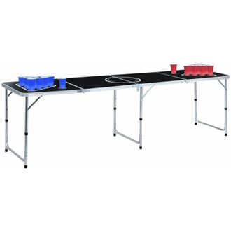 vidaXL Vidaxl - Folding Beer Pong Table with Cups and Balls 240 cm