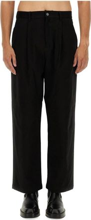 Moschino Barcode Pant - Heren - Straight fit broeken - Zwart - L - Katoen - Broeken