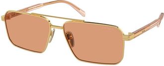 Prada PR A57S 5AK07V Mens Sunglasses Gold Size 61