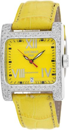 Locman Womens Classic Yellow Dial Watch