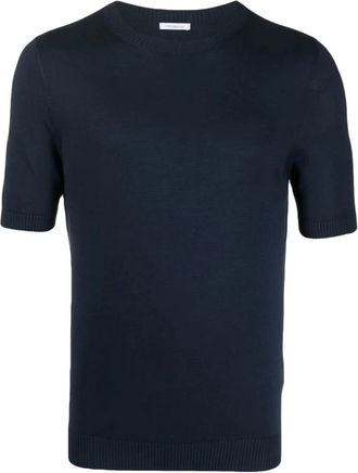 Malo Round-neck Truien - Heren - Ronde hals truien - Blauw - L - Katoen - Truien & Vesten