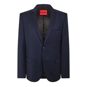 HUGO BOSS Hugo Mens Arti Hesten212 in Dark Blue - Size 46 (Chest)