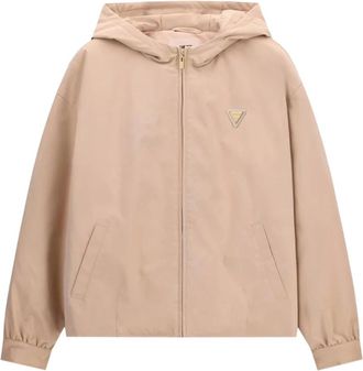 Guess Chaqueta con capucha Olympe con cremallera - Jackets - Mujer - Beige - XS