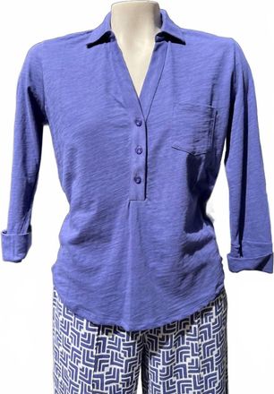 Hiho Womens Tracey Knit Top In Skipper Blue