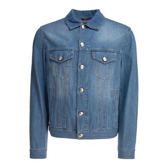 Brunello Cucinelli Heren, Jassen, Blauw, Maat: L Katoen