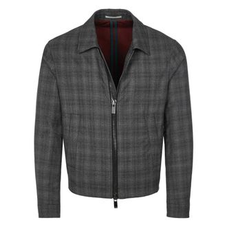 Pal Zileri Checked Jacket - Heren - Jassen - Grijs - Maat: L
