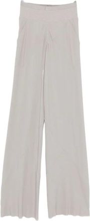 Rick Owens Wide Trousers, female, White, Size: S Bias Pants