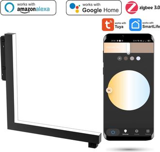 OEM Foco Lineal Led De &Aacute;ngulo Vertical Wifi Zigbee Ultron 16w Para Rieles Magn&eacute;ticos Smart Track 48vdc 3000-5000k Regulable