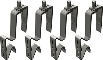 Bosch Accesorio Colectores Planos Fka 3-2 Conexi&oacute;n De Tejado Tejas/cola De Castor, 4 Unidades, 8718531023