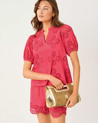 Lilly Pulitzer Castine Short Sleeve Top
