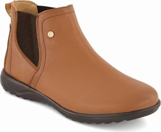 Andrea Womens Total Comfort Chelsea Booties In Honey