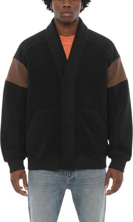 AMBUSH Black Shawl Neck Bomber Jacket