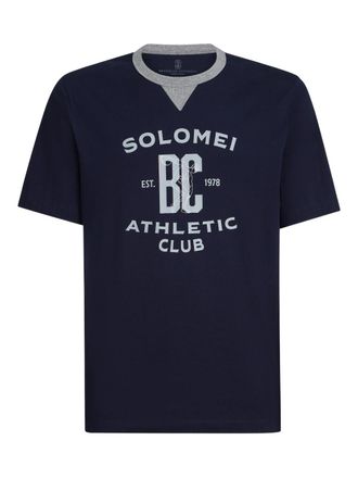 Brunello Cucinelli Logo Cotton T-Shirt