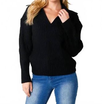 Olivaceous Kari Sweater In Black