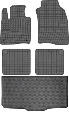 OEM Fiat Panda Hatchback Desde Marzo De 2012. Juego De Alfombrillas De Goma Para Coche Y Alfombrilla Para Maletero