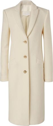 Genny Stijlvolle Overjas - Dames - Mantel - Wit - 2XS - Jassen