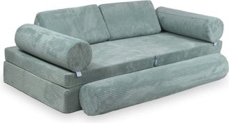 OEM Sof&aacute; De Juegos Montessori Premium De Pana Color Menta Claro