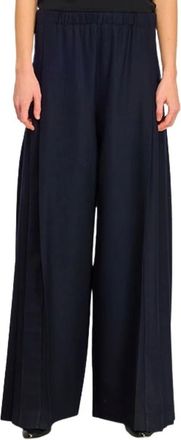 Semicouture Pantalones Ceara - Trousers - Mujer - Azul - M