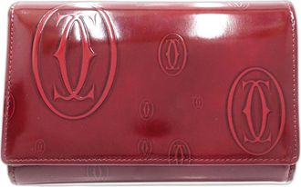 Cartier Bordeaux Patent Leather Wallet (Bi-Fold) (Pre-Owned)
