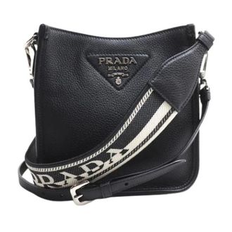 Prada Pre-owned Cross Body Bags, female, Black, Size: ONE SIZE Pre-owned Vintage Shoulder Bag