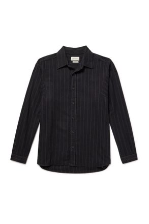 Oliver Spencer Garrison Striped Organic Cotton Shirt