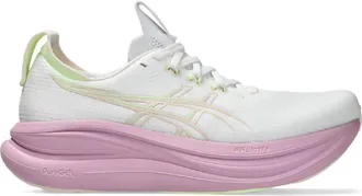 Asics Womens GEL-Nimbus 28 Road-Running Shoes White 8.5