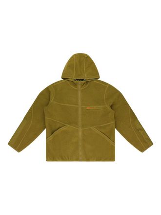 Aimé Leon Dore x New Balance Fleece zip-up hoodie - men - Cotton - S - Green