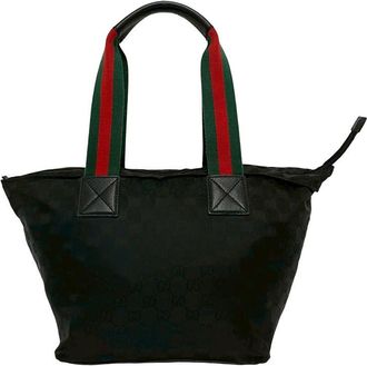 Gucci Pre-owned Gucci GG Canvas Web Tote Ladies L7MILUYNSYZVKXD8