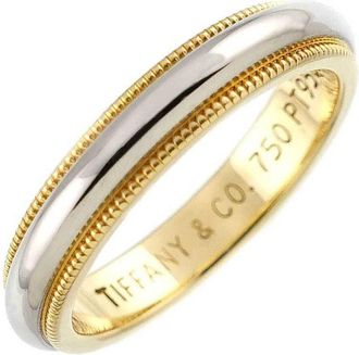 Tiffany & Co. Yellow Gold (18K) Platinum 950 Band Ring (Pre-Owned)