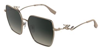 Karl Lagerfeld KL362S 770 Womens Sunglasses Gold Size 59