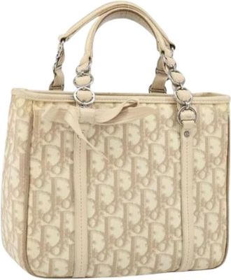 Dior Pre-owned Vintage Handtas - Dames - Vintage Handtas - Beige - ONE Size - Leer - Vintage