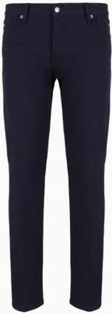 Emporio Armani Stretch katoen 5-pocket broek - Heren - Slim Fit Broeken - Blauw - W34 - Katoen - Broeken