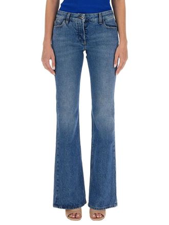 Off-white Flare Jeans - Blue