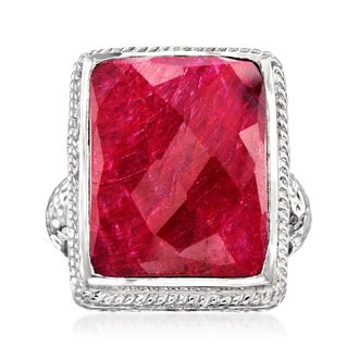 Ross-Simons Ruby Ring in Sterling Silver