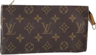 Louis Vuitton Pre-owned Clutches, female, Brown, Size: ONE SIZE Pre-owned Canvas Clutch