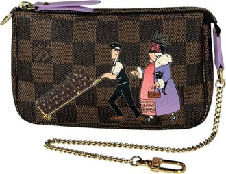 Louis Vuitton Brown Damier Canvas Pochette Pouch (Pre-Owned)