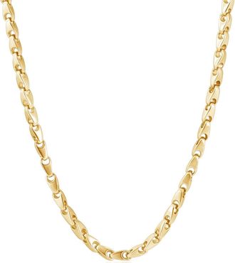 Pompeii3 Mens Seed 14k Gold (72gram) or Platinum (135gram) 4.5mm Link Chain Necklace 24
