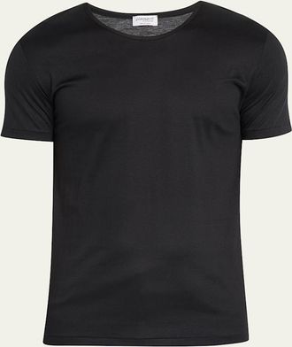 Zimmerli Mens Sea Island Scoop Neck T-Shirt