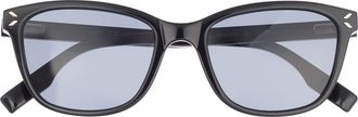 McQ by Alexander McQueen 51mm Cat Eye Sunglasses in Black Black Grey at Nordstrom Rack