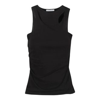 Patrizia Pepe Dames, Tops, Zwart, Maat: L
