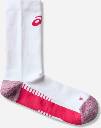 Asics DISTANCE Performance Run Crew Socks Brilliant White / Pixel Pink