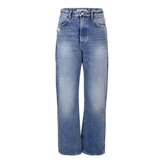Icon Denim Los Angeles Straight Jeans, female, Blue, Size: W25 Blue High Waist Regular Fit Jeans